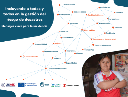 Lanzamiento de publicación “Incluyendo a todas y todos en la gestión del riesgo de desastres”
